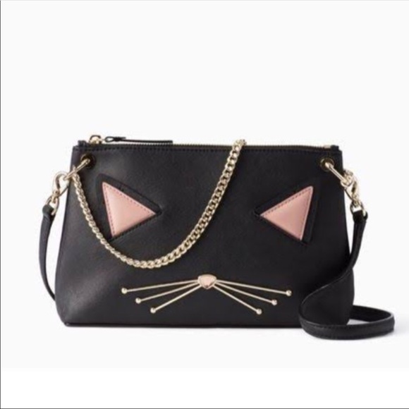 black kate spade cat satchel